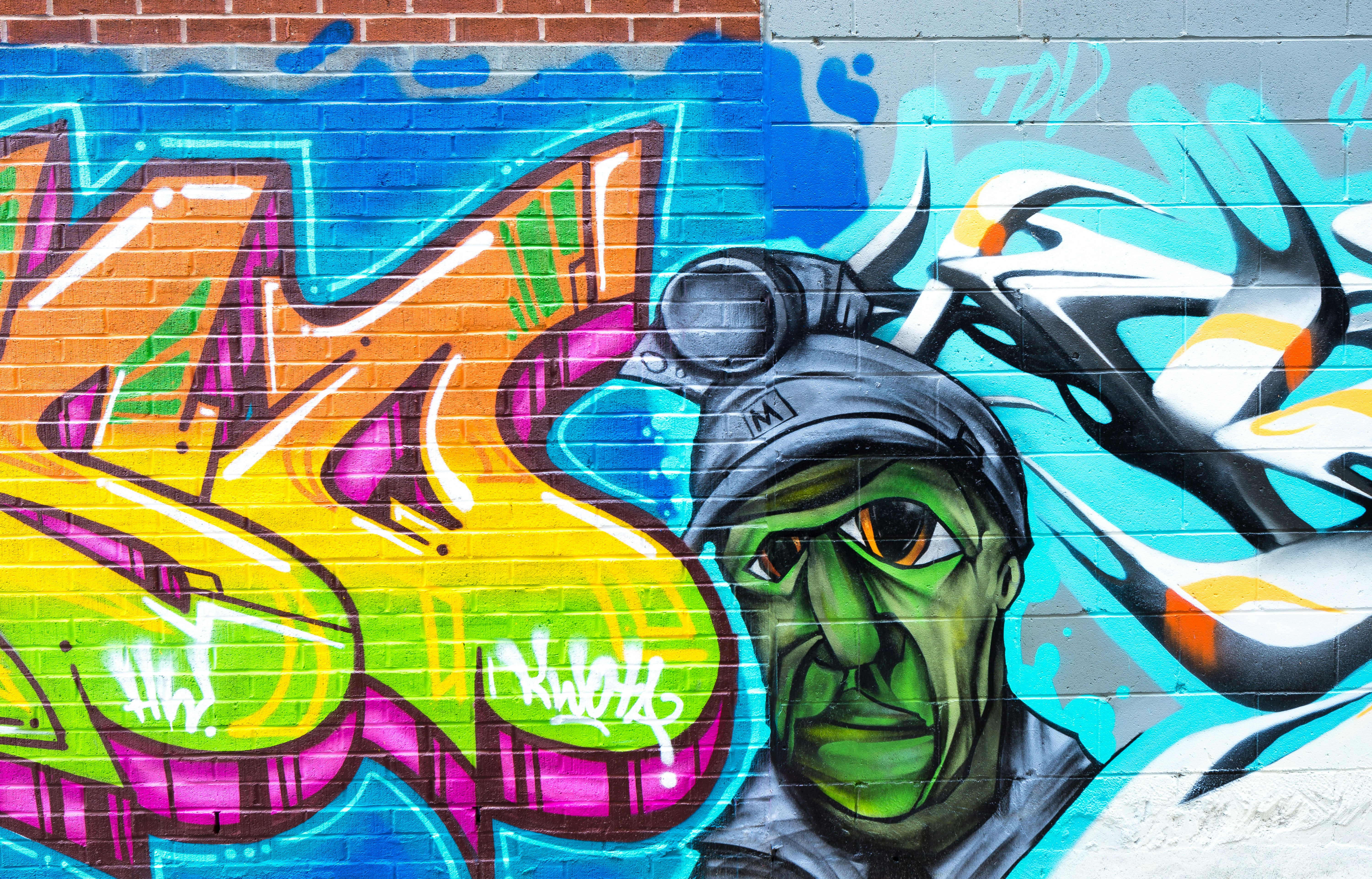 graffiti painting on wall